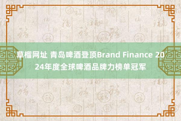 草榴网址 青岛啤酒登顶Brand Finance 2024年度全球啤酒品牌力榜单冠军