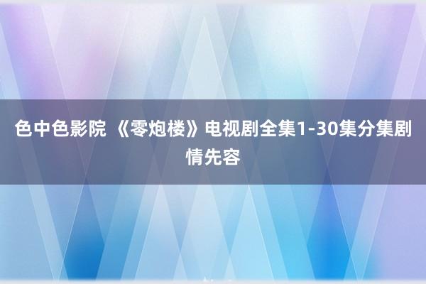 色中色影院 《零炮楼》电视剧全集1-30集分集剧情先容