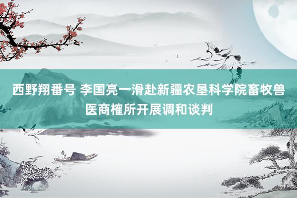 西野翔番号 李国亮一滑赴新疆农垦科学院畜牧兽医商榷所开展调和谈判